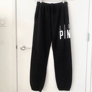 PINK Victoria’s Secret Sweatpants in Black XS Great Condition